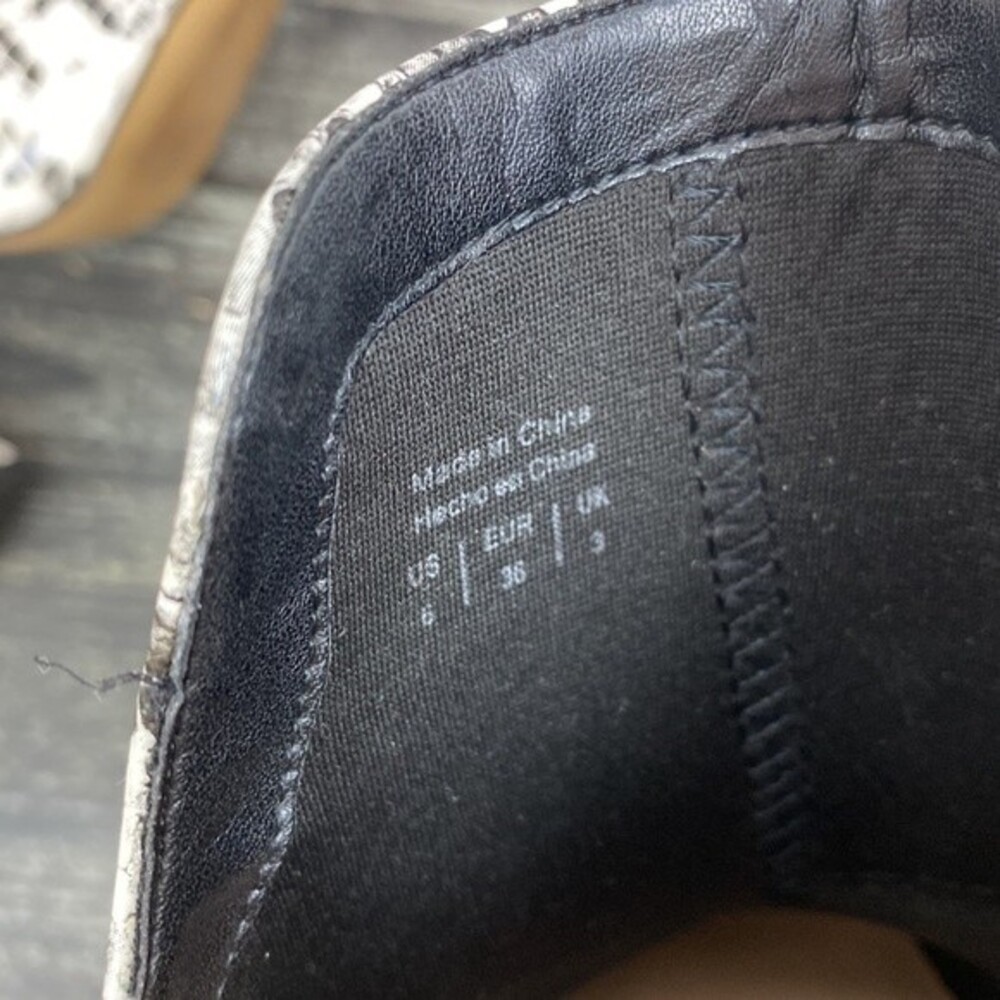 Aldo Ivory & Gray Snake Python Print Block Heel S… - image 5